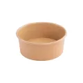 Saladier rond carton kraft brun 1000ml diam15cm H7.5cm